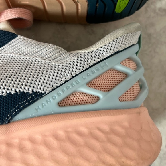 Kizik Athens Bahama Hands Free Shoes Mens 8.5 / Womens Sz 10 pink blue navy - Picture 7 of 8